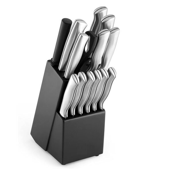 Stainless Steel Knife Set with Block